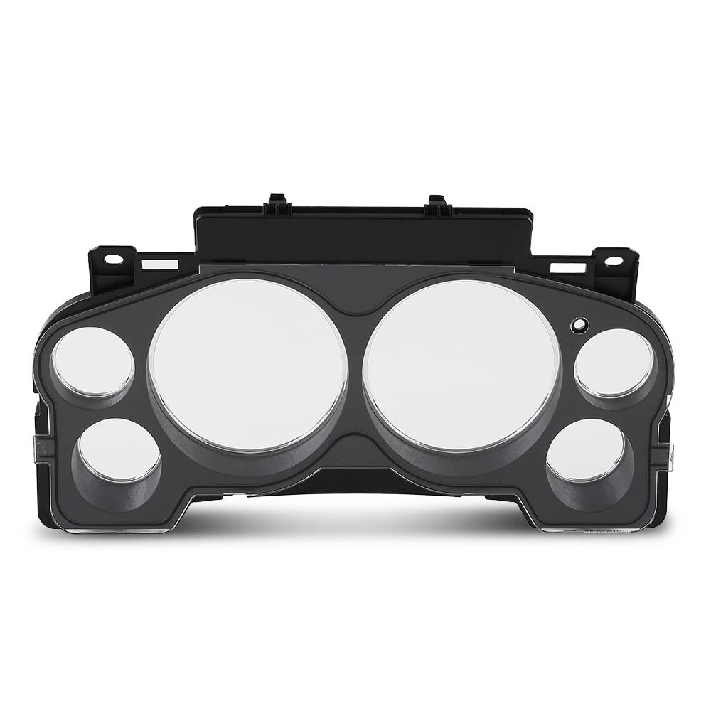 G-PLUS Gauge Cluster Lens Cover Trim Chrome Compatible with Chevy Silverado GMC Sierra Tahoe 2007-2013 10-0004B Black