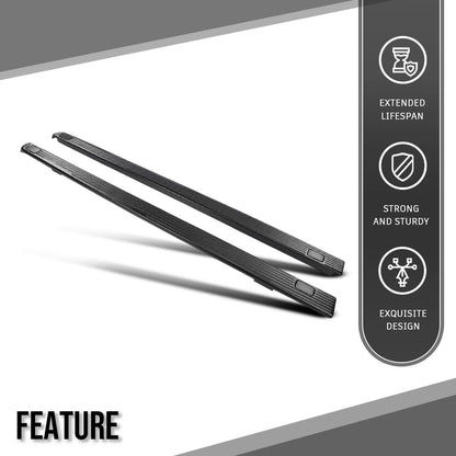 G-PLUS Side Rail Molding Covers Compatible with Ford F250 F350 F450 F550 Super Duty 2002-2016 Fit Models with 6 3/4 FT Truck Bed 2C3Z99291A40BAA 2C3Z99291A41BAA Black
