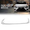 G-PlUS Front Bumper Lower Grille Trim Molding Chrome Fit LX ES250 2021-2024, ES300h ES350 2019-2024, Fit Model W/O F-sport Package Only LX1216106, 5312206090, 53122-06090, 53122 06090