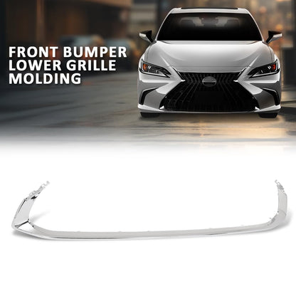 G-PlUS Front Bumper Lower Grille Trim Molding Chrome Fit LX ES250 2021-2024, ES300h ES350 2019-2024, Fit Model W/O F-sport Package Only LX1216106, 5312206090, 53122-06090, 53122 06090