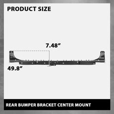 G-PLUS Rear Bumper Bracket Center Mount Compatible with Tesla Model 3 2017-2023 112119100E Black Side View