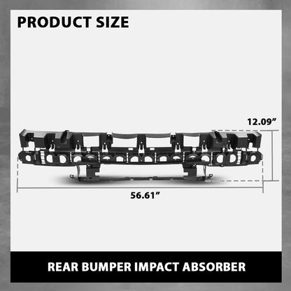 G-plus Rear Bumper Impact Absorber Compatible with Ford Explorer 2016-2017 FB5Z17C882B, FO1170150 Black