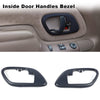 G-PLUS Interior Door Handle Trim Bezel 2pcs Compatible with 1995-2002 Chevy C3500 Truck 1995-2000 GMC C2500 Truck 1995-1999 GMC Suburban K1500 15708081 15708082
