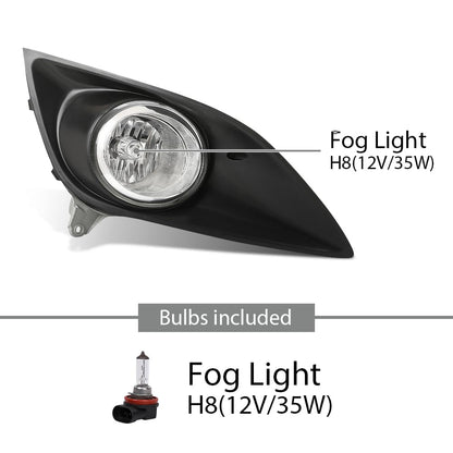 G-PLUS Pair Fog Lights Lamps Assembly, Compatible with Hyundai Veloster Turbo 2013-2016, LH Driver & RH Right Side 2PCS, 865232V500, 865242V500