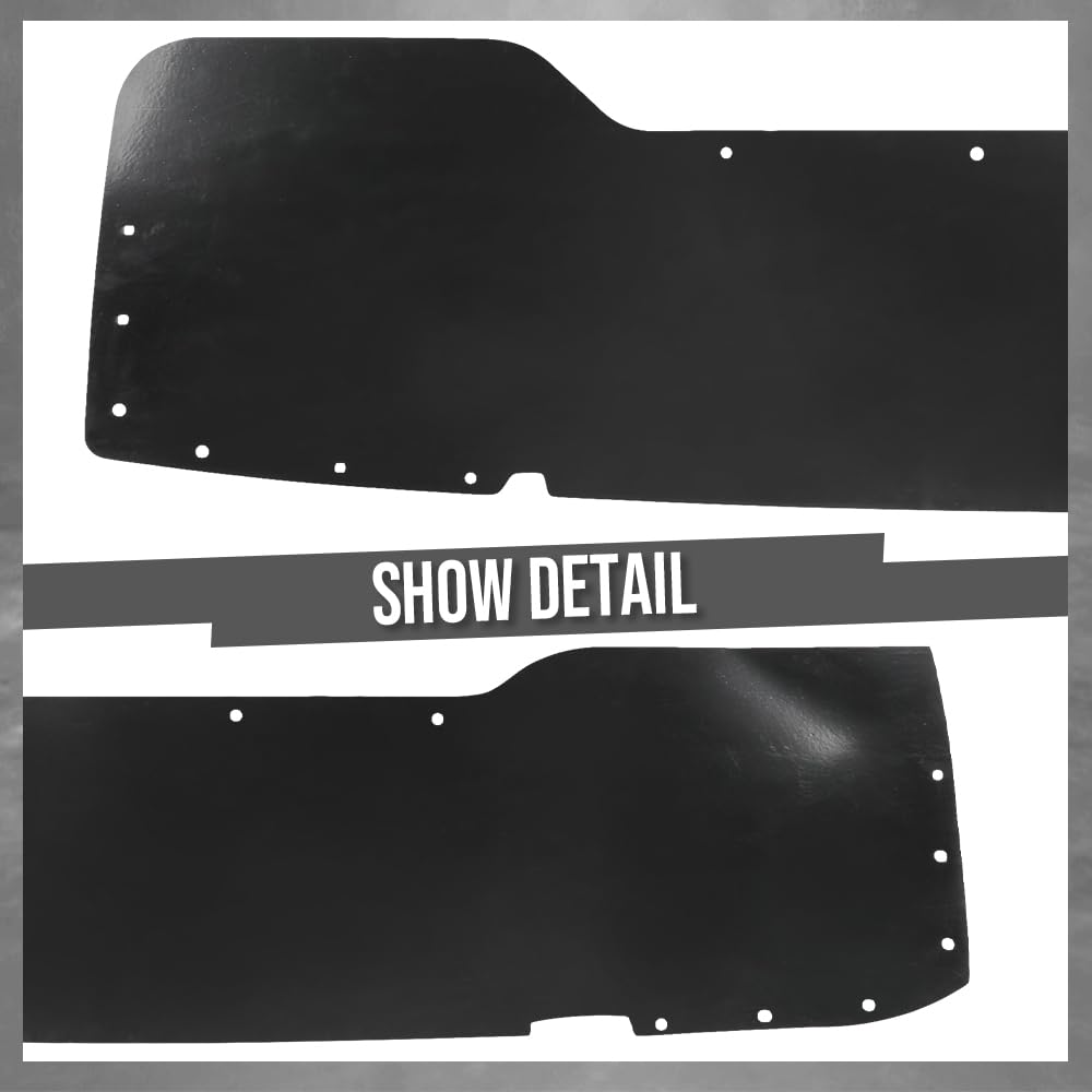 G-PLUS Rear Dually Left Right Bed Inner Fender Liner Set Compatible with Ford F350 Super Duty 1999-2010 (dually DRW) Black