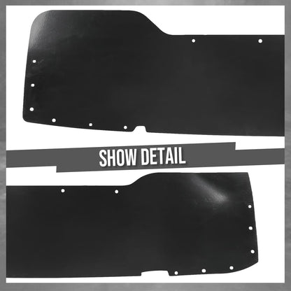 G-PLUS Rear Dually Left Right Bed Inner Fender Liner Set Compatible with Ford F350 Super Duty 1999-2010 (dually DRW) Black