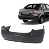 G-PLUS Rear Bumper Cover Compatible with Chevy Aveo Sedan LS LT 4Door 2007 2008 2009 2010 2011 Primed Black Bumper Cover 95978858 GM1100791