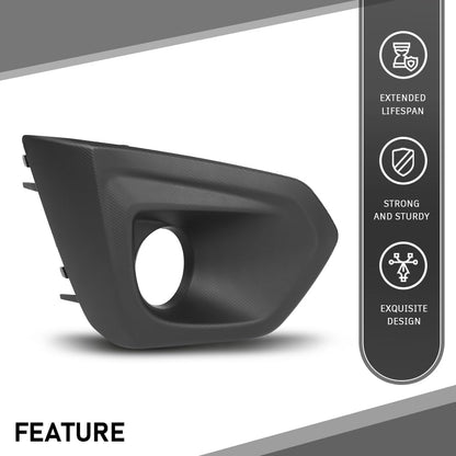 G-PLUS Front Right Fog Light Bezel Cover W/Hole, Compatible with Subaru Impreza 2012-2014, Passenger Side, 57731FJ000