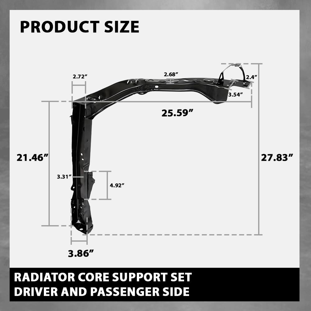 G-PLUS Radiator Core Support Set Compatible with Toyota RAV4 2019-2023 5320242900