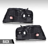 G-PLUS Headlights, Fit 2004-2008 Ford F150/2006-2008 Lincoln Mark Lt(NOT Fit 2004 F150 Heritage/Flareside Beds),Smoky Lens Black Housing Amber Reflector Bumper Headlamps