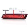 G-PLUS Third 3rd Type X Brake Light Reverse Light Red Compatible with 2004-2008 Ford F150/Lobo Center High Mount Stop Light Third Brake Tail Cargo Light 7L3Z13A613B Red Lens Chrome Housing