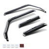 G-PLUS in-Channel Side Window Vent Visor Deflectors Rain Guards Compatible with Jeep Gladiator 2020-2026 Impact-Resistant PC 4 PCS Smoky