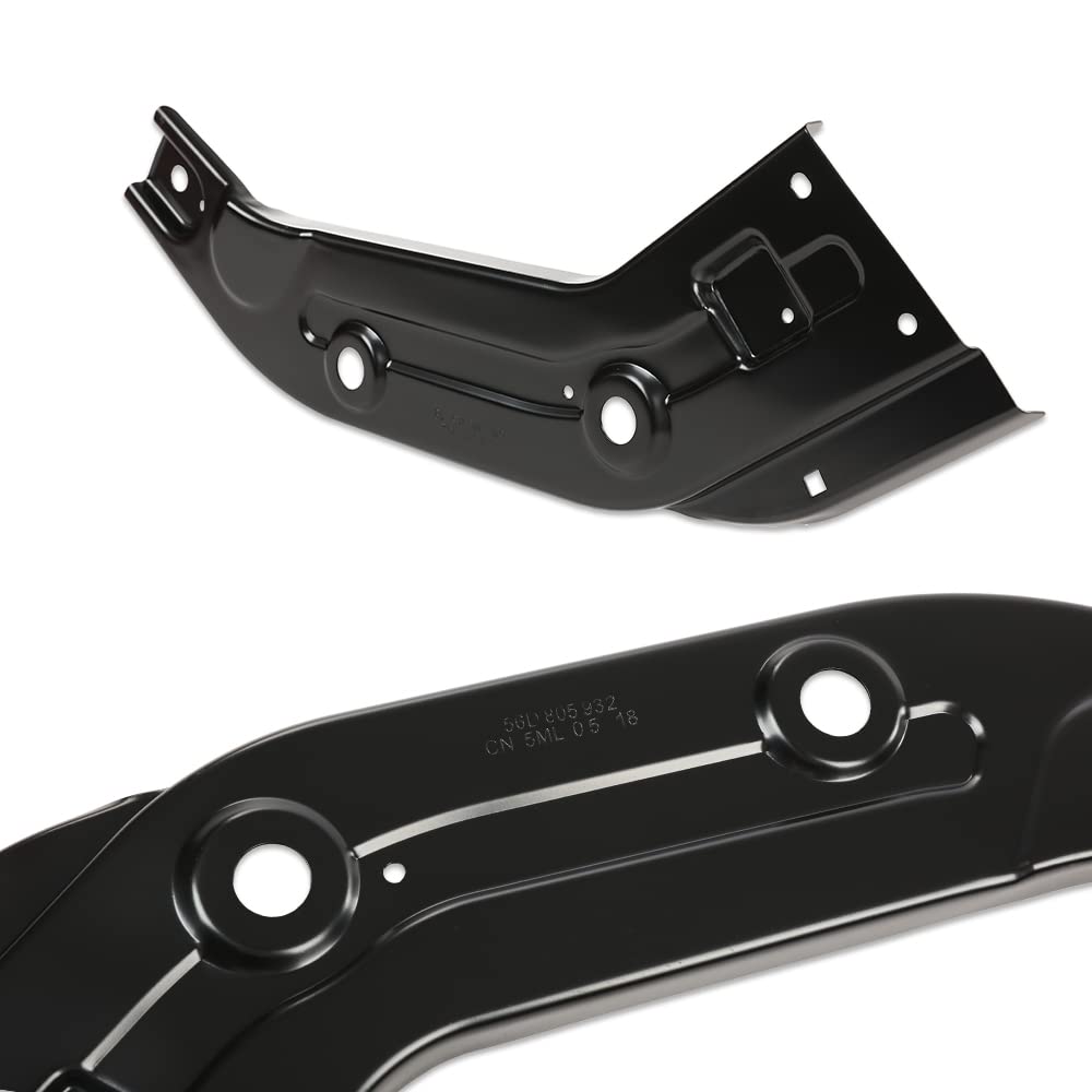 G-PLUS Radiator Support Front Left & Right Compatible with 2014-2015 Passat TDI SEL Premium 2013-2015 Passat Wolfsburg Edition 2012-2013 Passat SEL/TDI/SEL 561805932 VW1222103 VW1222102 Black