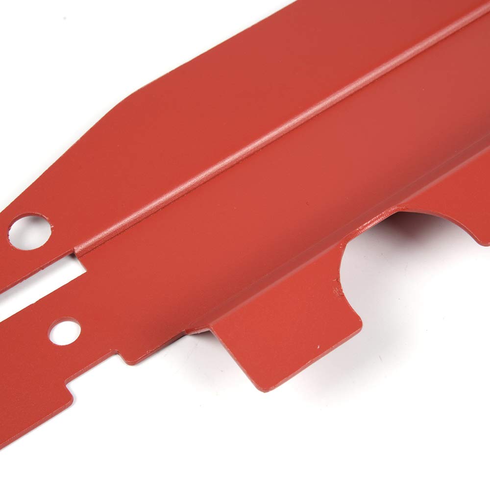 High Performance Radiator Shroud & Pulley Belt Cover Combo Compatible With 2008-2012 Subaru WRX & STi Red