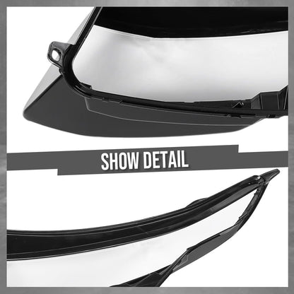 G-PLUS Headlight Lens Cover Compatible with Land Rover Range Rover Evoque 2011-2019 Left & Right Pair Front Headlamp Lens Cover Clear