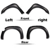 G-PLUS Fender Flares Compatible with Nissan Titan 2004-2015 w/o Bedside Lockbox, Front & Rear Wheel Cover Protector Vent Trim Smooth Pocket Riveted