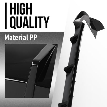 G-PLUS Rear Diffuser Compatible with BMW G05 X5 LCI M Sport Package Only 2019 2020 2021 2022 2023 2024 2025, Not Fit M Competition Rear Bumper Lip Diffuser Glossy Black