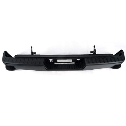 G-PLUS Rear Bumper Assembly Compatible With Chevy Silverado 2014-2018/GMC Sierra 1500 2014-2018 Chrome W/Corner Steps