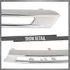 G-PLUS Pair Left Right Fog Light Chrome Trim Cover Compatible with Benz W166 ML-Class ML350 2012-2015 1668850774, 1668850874 Silver