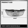 G-PLUS Front Bumper Radiator Grille Chrome Compatible with Hyundai Azera 2012-2014 863503V000