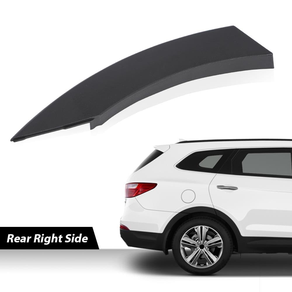 G-PLUS Rear Right Fender Molding Wheel Flare Garnish Compatible with 2013-2018 Hyundai Santa Fe Sport 2.0L & 2.4L US #877424Z000 Smooth PP Plastic