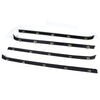 G-PLUS Weatherstrip Window Seal Car Window Moulding Trim Compatible with Chevy GMC Pickup Truck 1981-1986 Black Set of 4 Door Window Moulding Trim Weatherstrip Seal Belt FO1930104 FO1930103