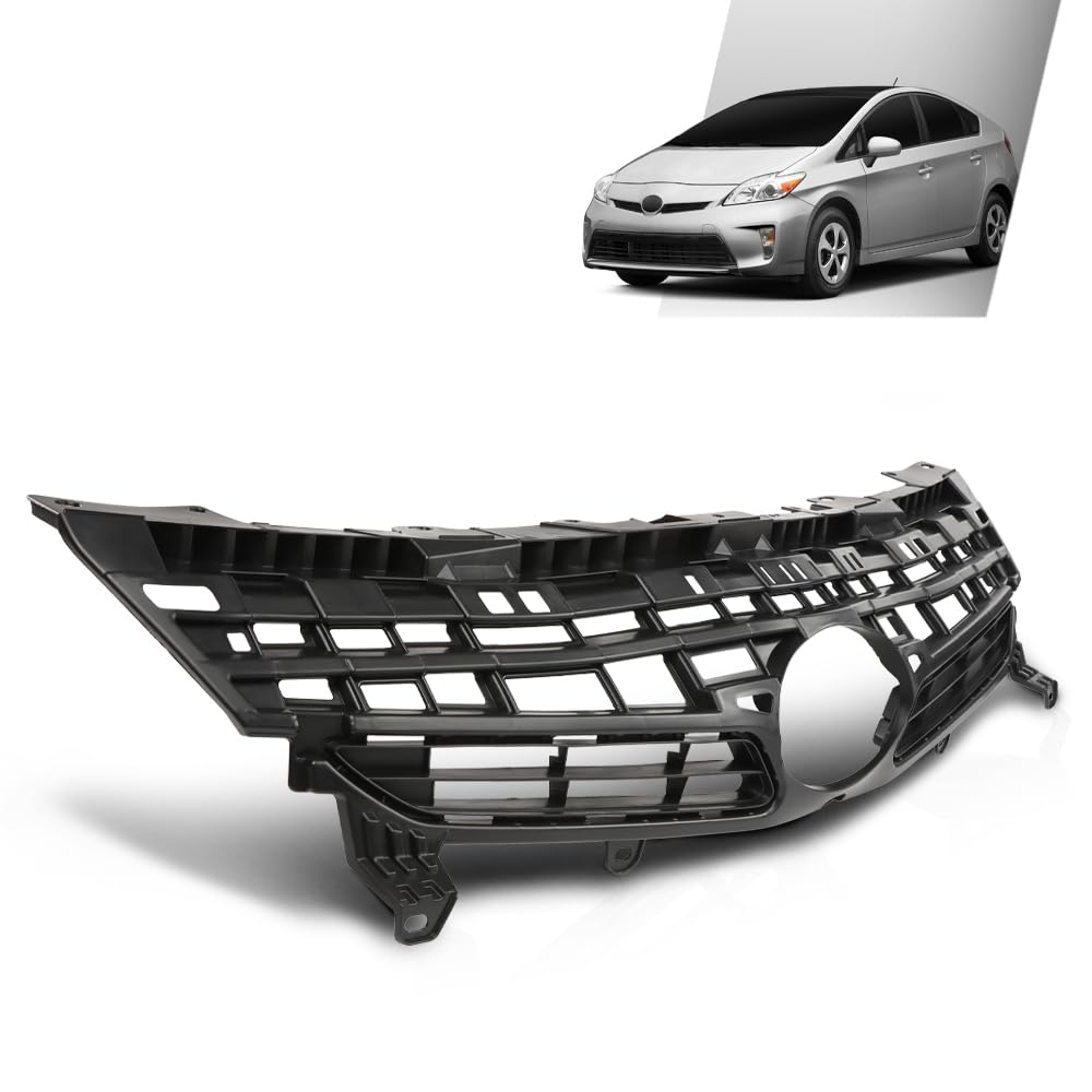 G-PLUS Front Grille Grill Compatible with Toyota Prius (submodel: Base, Five, Four, Three, Two) 2012-2015, Fit Prius (submodel: One, Persona Series) 2015, Fit Prius Plug-In Base 2012-2015 5311147040