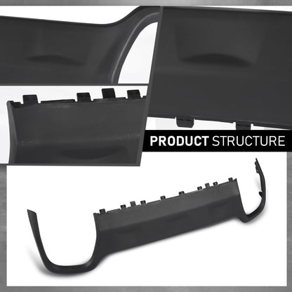 G-PLUS Rear Air Dam Deflector Lower Valance Apron Compatible with Jeep Cherokee 2015-2018 68236953AA CH1195128