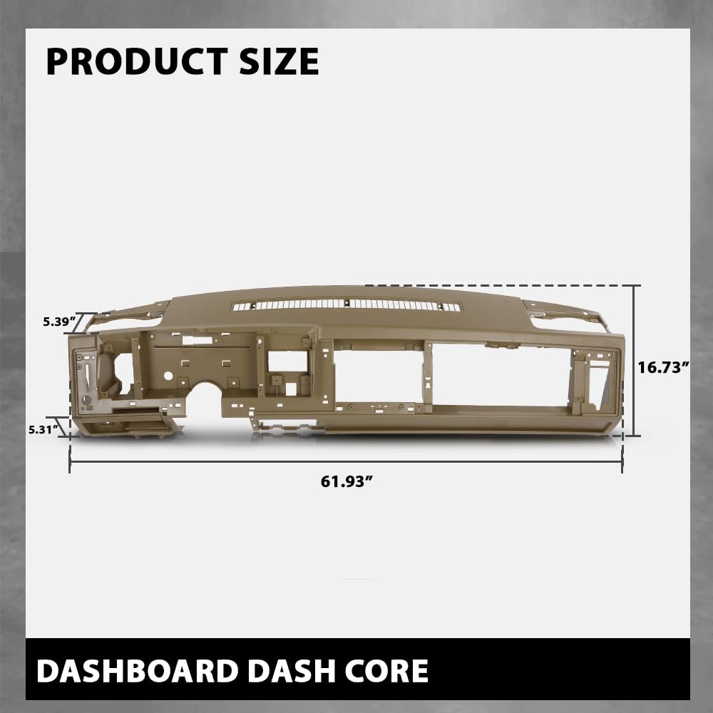 G-PLUS Dashboard Core Compatible with Chevy/Dodge 02ITM4506/3715-1023