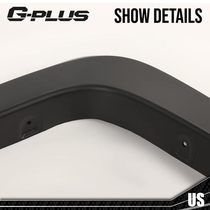 G-PLUS Fender Flares Compatible with Chevy Silverado 1500 2014-2018/Fit Chevy Silverado 2500 3500HD 2015-2019 (6.5' and 8' Long bed, Factory Style Textured) Not Fit GMC Sierra/Dually model