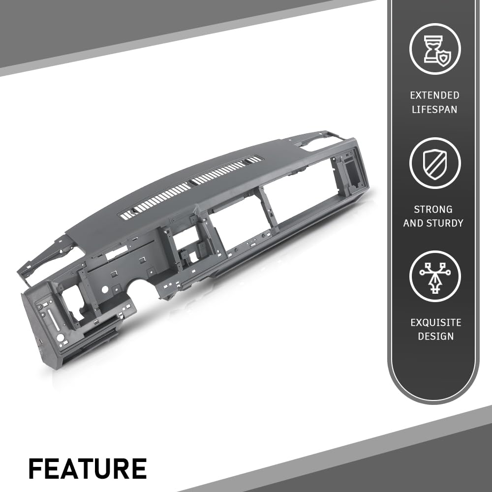 G-PLUS Dash Dashboard Core Compatible with 1988-1994 Chevy & GMC Truck Fit 1992 1993 1994 Chevy Blazer GMC Yukon Suburban Gray