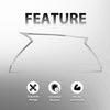 G-PLUS Front Bumper Grille Trim Surroud Compatible with 2015 2016 2017 NX200t NX300 F Sport Type LX1202108 5312178010 Chrome