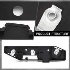 G-PLUS Front Left Bumper Bracket for Ford Edge 2015-2018 Black Product Specifications