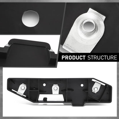 G-PLUS Front Left Side Bumper Bracket Retainer Compatible with Ford Edge (submodel: SE, SEL, Sport, Titanium) 2015-2018 FT4Z17C947B, FO1032108 Black