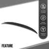G-PLUS Rear Trunk Spoiler Wing Compatible with BMW 5 Series F10 & M5 2011 2012 2013 2014 2015 2016 Rear Spoiler Carbon Fiber Black