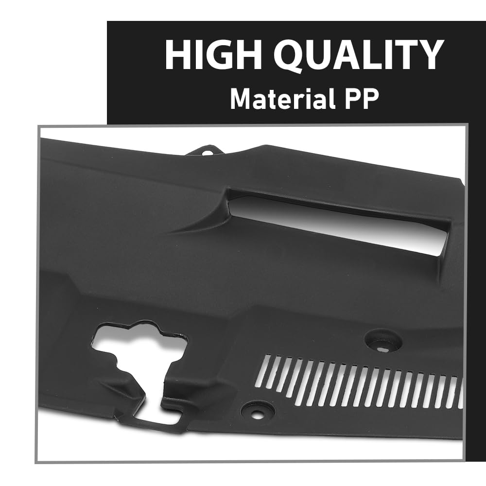 G-PLUS Radiator Support Cover Compatible with LX RX350 (submodel: Base, F Sport) 2016-2020, Fit LX RX450hL Base 2018-2019 532950E090, 53295-0E090, LX1224112 Black PP