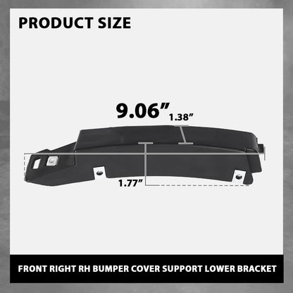 G-PLUS Front Right RH Bumper Cover Support Lower Bracket Compatible with Buick Envision 2016 2017 2018 2019 2020 22905949, GM1027101 Black