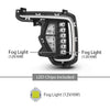 G-PLUS Front Fog Lights With Bezels Covers 4pcs Compatible with Hyundai Santa Fe 2017-2019 86564B8AC0