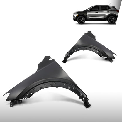 G-PLUS Fenders Pair LH & RH Compatible with Buick Encore GX Preferred 2020-2024 Fit Buick Encore GX (submodel: Avenir, Sport Touring) 2024 42766486, 42766485 Black