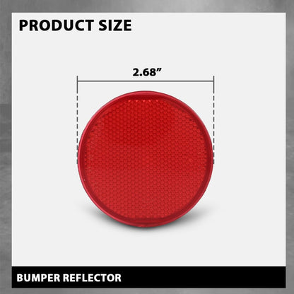 G-PLUS Rear Driver or Passenger Side Bumper Reflector Compatible with Toyota Corolla (submodel: Base, CE, LE, S, XLE, XRS) 2009-2010,Fit Toyota Sienna SE (Premium) 2011-2020 8191002040