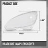 G-PLUS Headlight Lens Cover Compatible with Benz C-Class W204 C180 C200 C260 C280 C300 200K 180K 2008-2011 2048208761, 2048208861 Left & Right Front Headlamp Lens Cover Clear