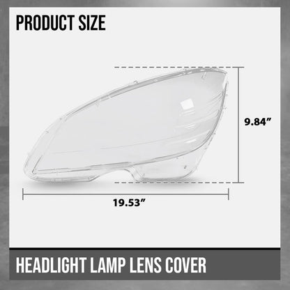 G-PLUS Headlight Lens Cover Compatible with Benz C-Class W204 C180 C200 C260 C280 C300 200K 180K 2008-2011 2048208761, 2048208861 Left & Right Front Headlamp Lens Cover Clear