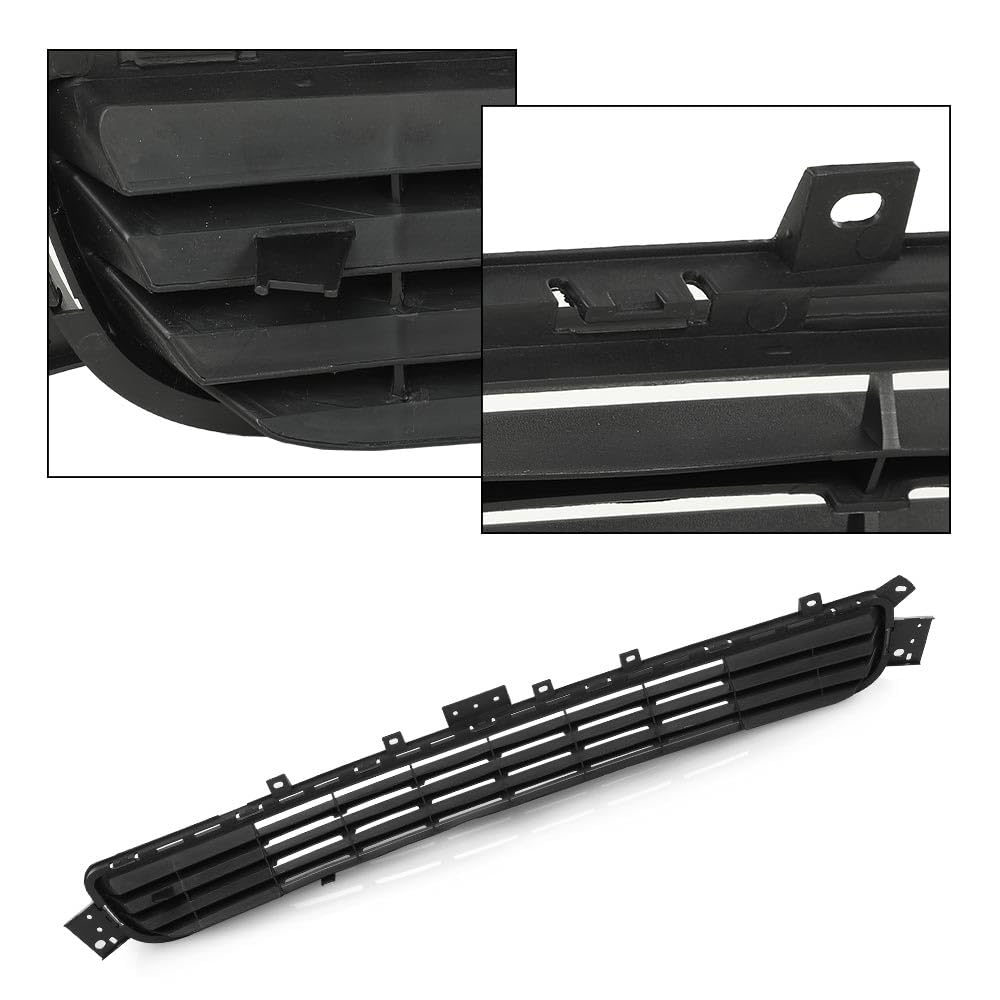 G-PLUS Front Bumper Lower Grille Compatible with Infiniti Q50 2014-2017 Matte Black Grill IN1036102 622544HB0A