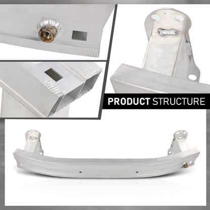 G-PLUS Front Bumper Reinforcement Impact Absorber Compatible with Fiat 500X Pop/Lounge/Easy 2016, Fit Jeep Renegade Limited/Latitude/Sport 2015-2018 68247223AA, CH1006236