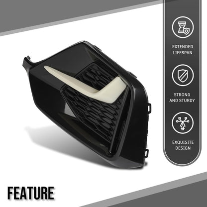 G-PLUS Rear Bumper Garnish Cover Right Passenger Side Compatible with Honda Civic Hatchback 2020 2021 71513-TGG-A50ZB, 71513 TGG A50ZB Black