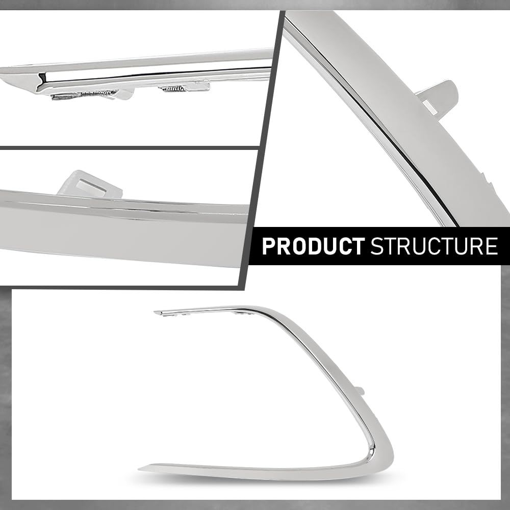 G-PLUS Pair Front Bumper Grille Grill Strip Trim, Compatible with Toyota Camry LE XLE 2021-2023, Left Driver & Right Passenger Side 2PCS, 5271306120, 5271206120