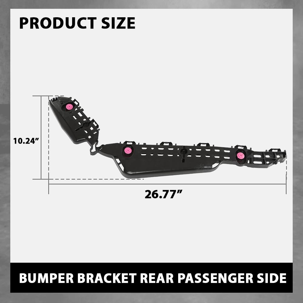 G-PLUS Bumper Bracket Rear Passenger Side Compatible with Toyota Highlander 2020 2021 2022 2023 521550E100