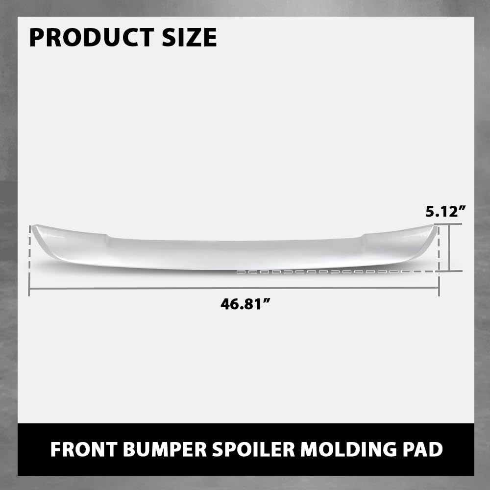 G-PLUS Front Bumper Spoiler Face Bar Trim Molding Pad Compatible with Toyota RAV4 2016-2018 5271142110B0, TO1094103 Silver