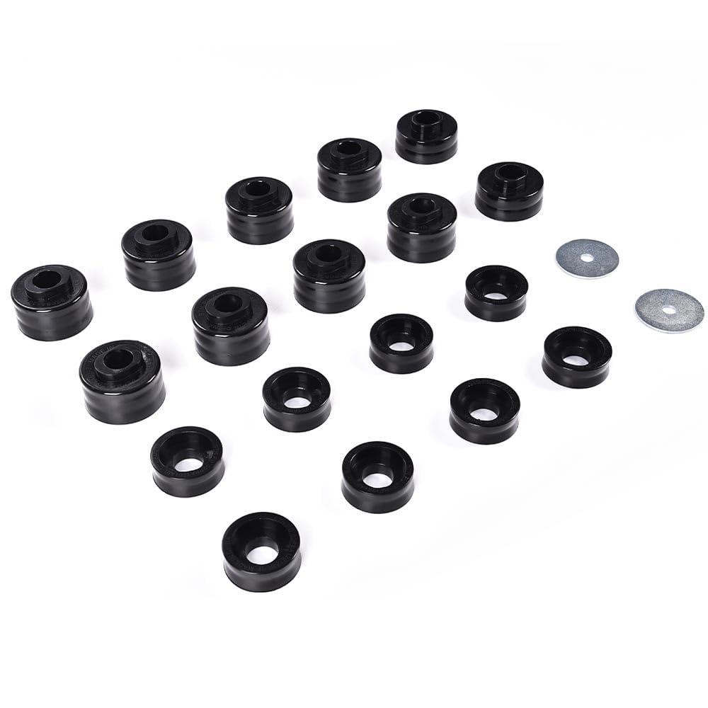 G-PLUS Body Mounts in Polyurethane PU Compatible with F250 F350 Super Duty 1999-2017 2WD & 4WD, Body Cab Mounts Bushings Kit, Black