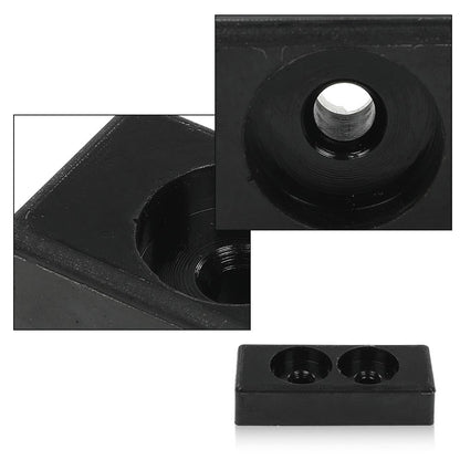 G-PLUS Black Hood Bumper Set Compatible with Hummer Humvee Replaces Factory #1233888, 12338896